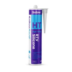 Sabre Seal HT High Temperature Silicone Grey 300ml Cartridge - Box of 25