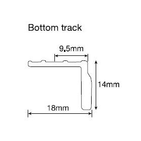 Titus F450 Bi-Fold Bottom Track - Optional