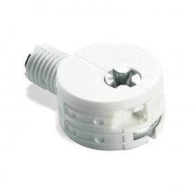 Quickloc 20mm Flanged One-piece Connector White