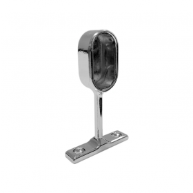 Wardrobe Rail End Pillar Chrome