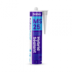 SabreSeal MS25 Building & Industrial Hybrid Sealant Grey 300ml Cartridge - Box of 25